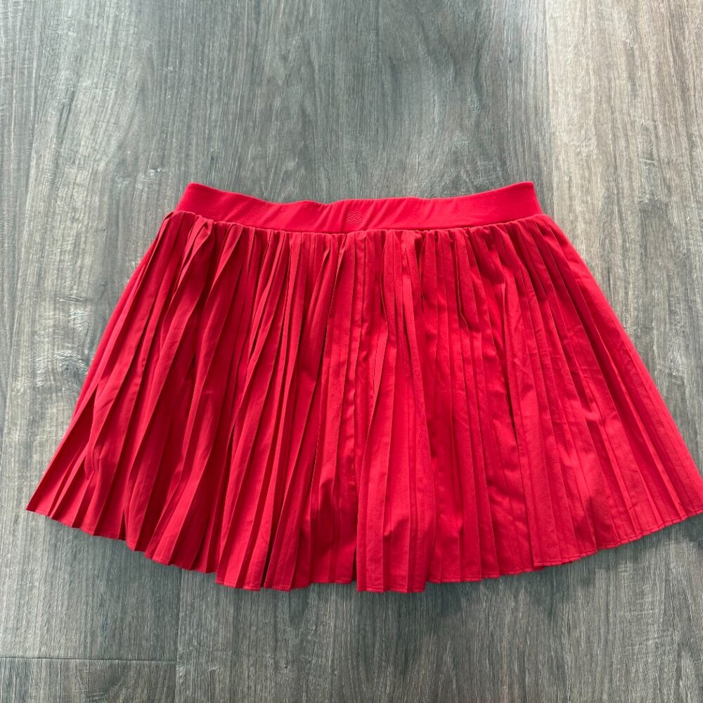 FLX Pleated Skort | Size Large | Red - Picture 8 of 10